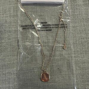 LOFT gold plated necklace with pendant